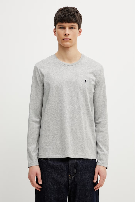 Polo Ralph Lauren longsleeve shirt cotton gray 714844759003