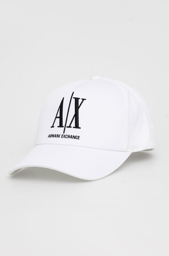 Шапка Armani Exchange памук бял 944170.1A170.NOS