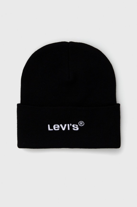 Čepice Levi's středně silná černá D5548.0006