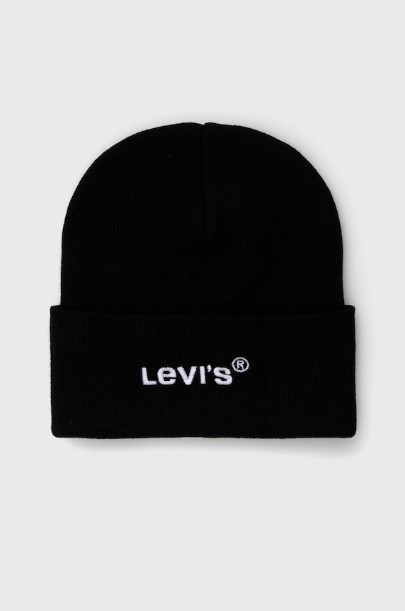 Čepice Levi's středně silná černá D5548.0006