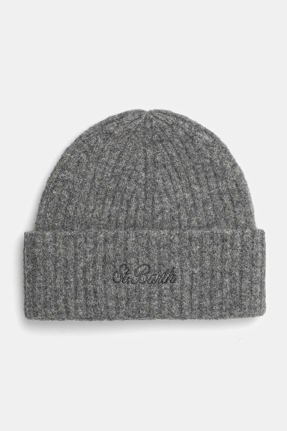 Μάλλινο σκουφί MC2 Saint Barth μαλλί γκρί WENG001
