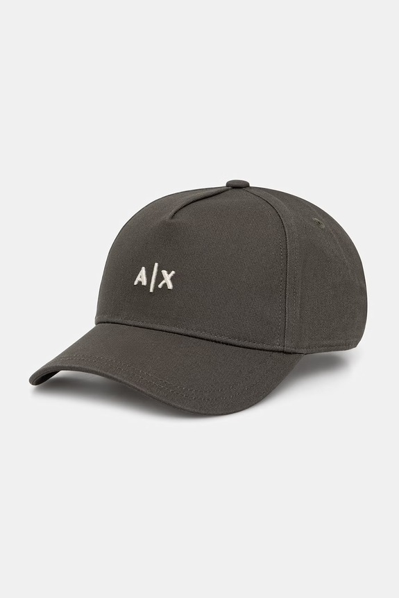 Armani Exchange șapcă pentru bărbați din bumbac verde 954112.CC571