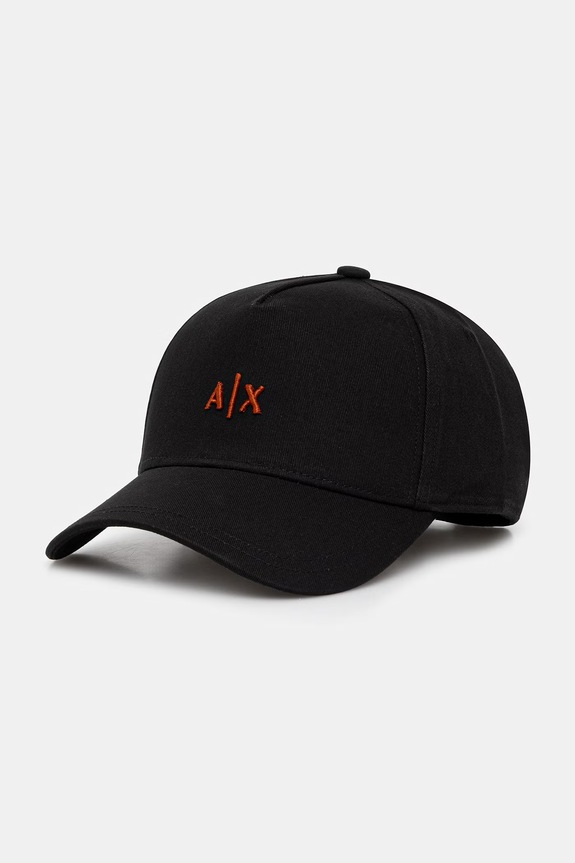 Armani Exchange șapcă pentru bărbați din bumbac negru 954112.CC571