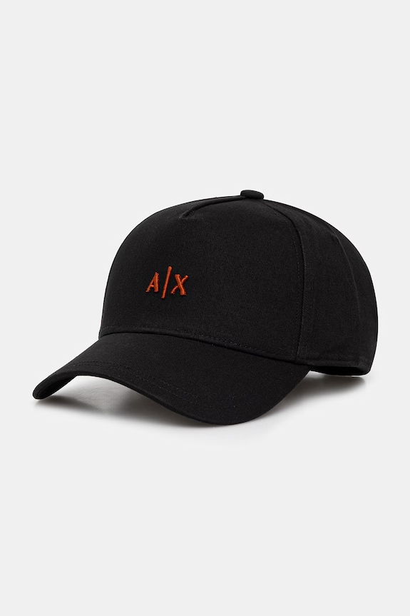 Armani Exchange șapcă pentru bărbați din bumbac negru 954112.CC571