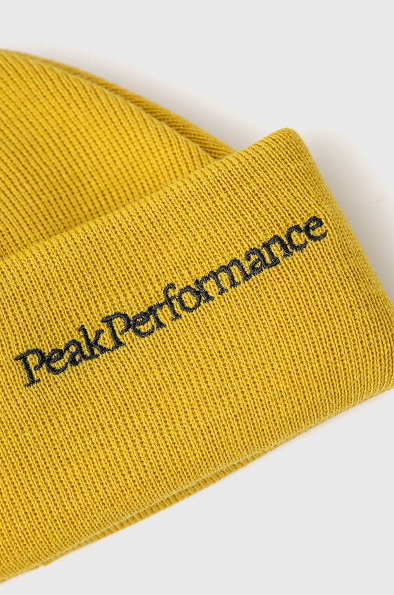 Akcesoria Peak Performance Czapka wełniana G75087 żółty