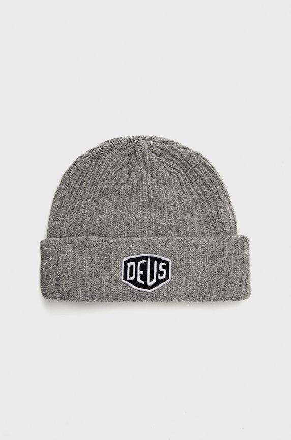 Deus Ex Machina caciula de lana melanj gri DMW47269