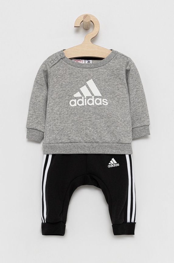 Otroška trenirka adidas Performance Pletenina siva H28835