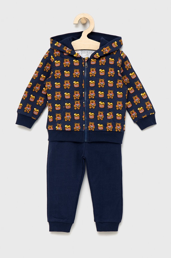 Guess Dres dziecięcy wzorzyste granatowy H1YI00.KA6R0