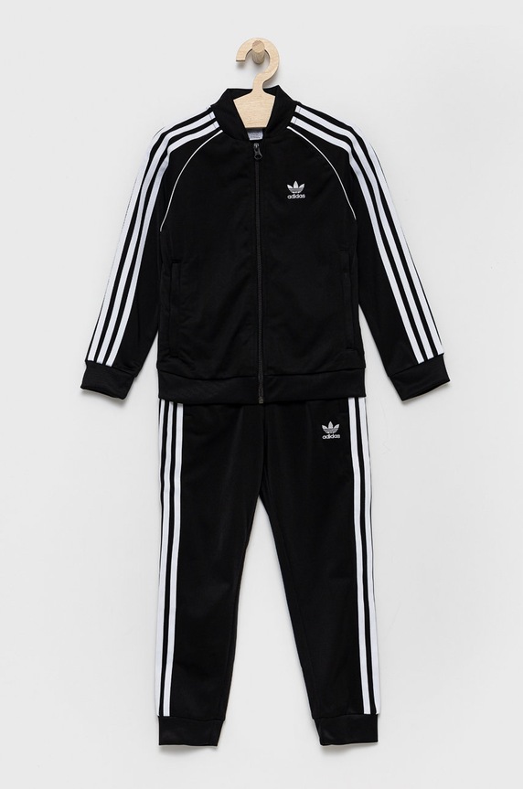 adidas Originals gyerek melegítő H25260 sima fekete H25260