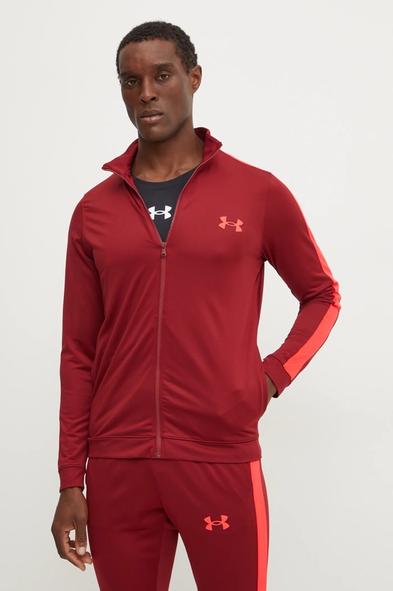 Ρούχα Under Armour Ανδρικό σετ φόρμας Knit Track Suit 1357139 μπορντό