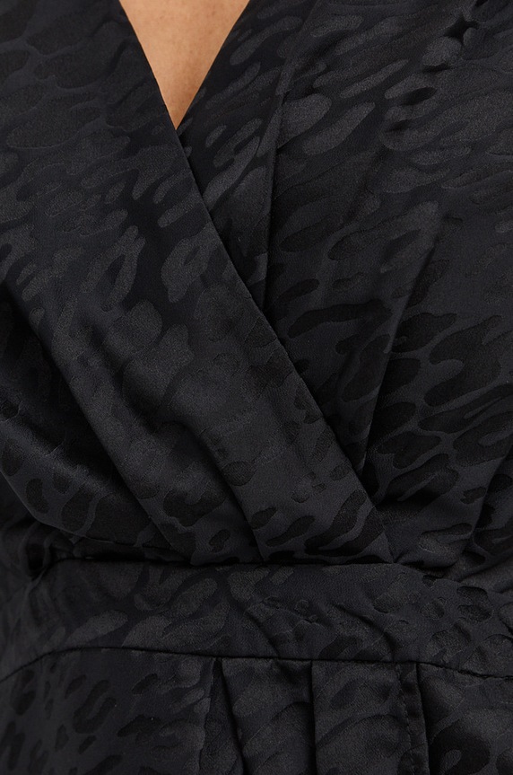 Hodvábna blúzka The Kooples FTOP23057K čierna