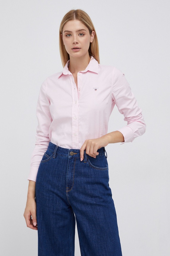 Gant Koszula 432681 z elastanem różowy 432681
