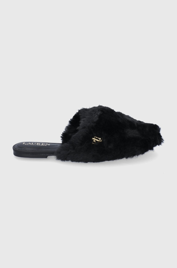 Lauren Ralph Lauren papucs fekete 802851159002.001