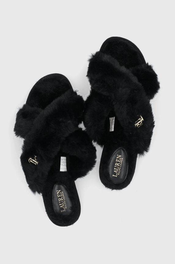 Lauren Ralph Lauren Kapcie Sydni czarny 802851160002.001