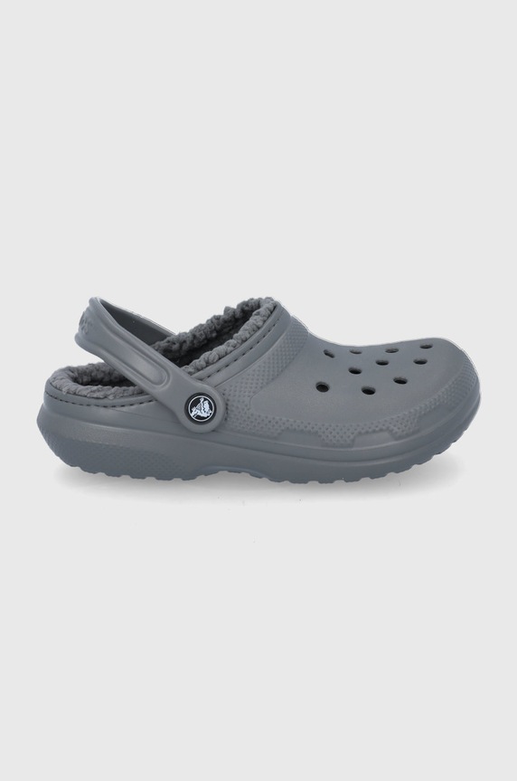 Crocs slippers CLASSIC LINED CLOG gray ASSIC.LINED.CLOG.203591