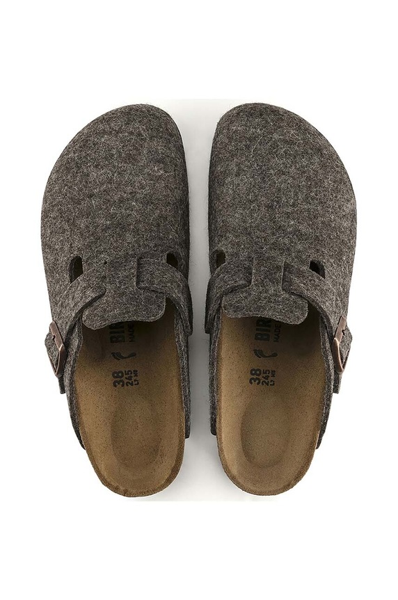 Birkenstock kapcie Boston szary 160581.CACAO