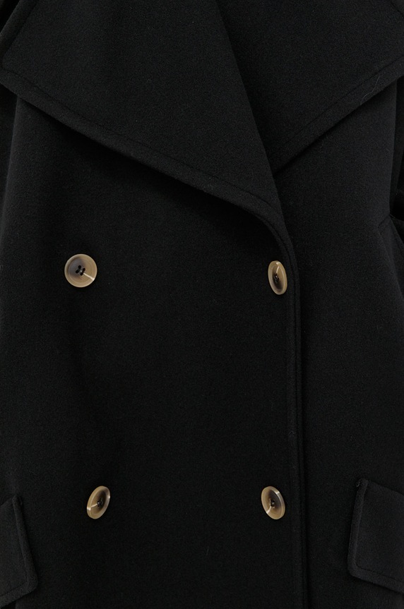 Twinset Płaszcz 212AT2062 czarny
