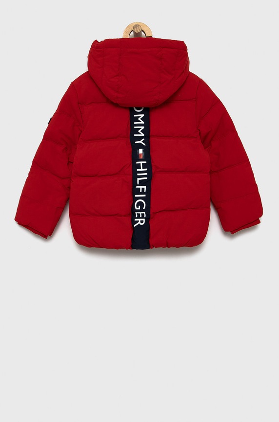 Detská bunda Tommy Hilfiger KB0KB06978.4890 červená AW21