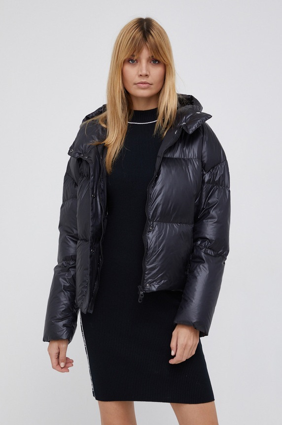 RefrigiWear kurtka puchowa pozostałe czarny W12100.NY0183