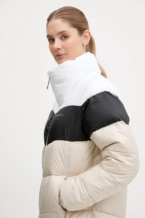Jakna Columbia Puffect Color Block Jkt bež 1955101