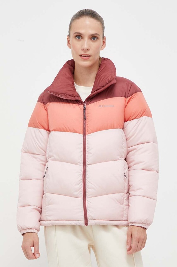 Bunda Columbia Puffect Color Block Jkt zateplené ružová 1955101
