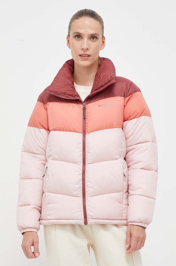 Bunda Columbia Puffect Color Block Jkt zateplené ružová 1955101