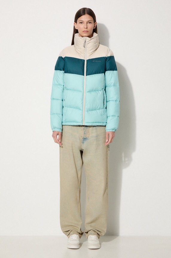Columbia jacket Puffect Color Block Jkt 1955101 turquoise AW23