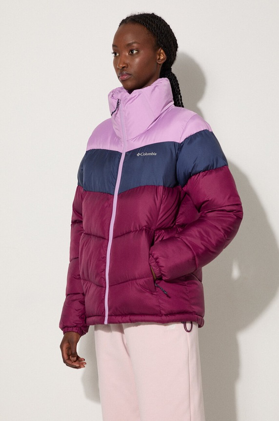 Clothing Columbia jacket Puffect Color Block Jkt 1955101 maroon