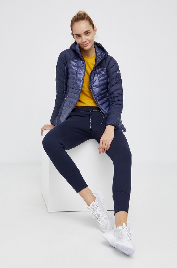 Columbia Kurtka W Labyrinth Loop Hooded 1955323 granatowy AW23