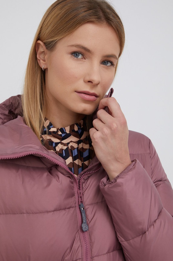 Fluff Geacă de puf roz basic.coat