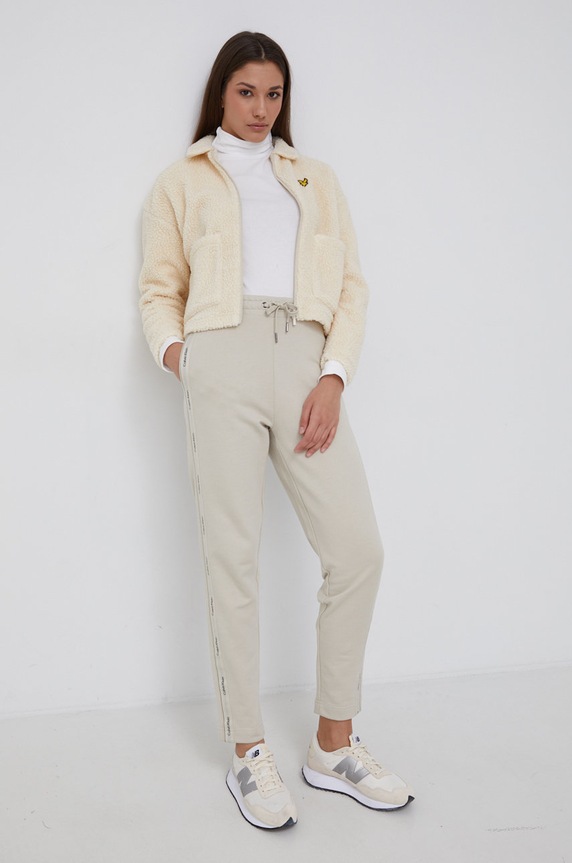 Lyle & Scott Kurtka JKW1503V.W521 beżowy AW21