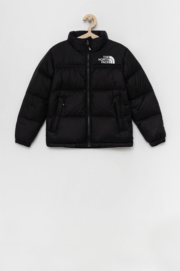 The North Face Kurtka puchowa dziecięca TEEN 1996 RETRO NUPTSE bez kaptura czarny NF0A4TIMJK31