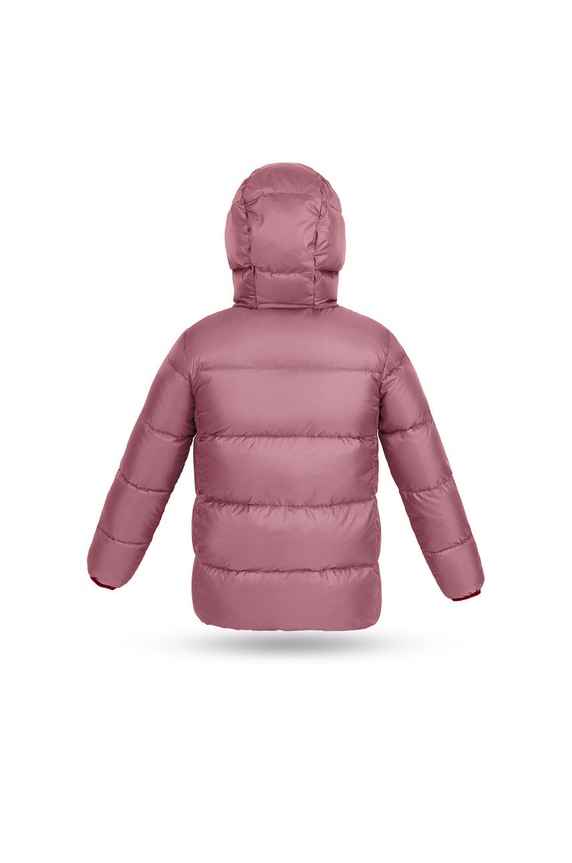 CHLAPEC Dětská péřová bunda Fluff Big.Puffer.jacket růžová