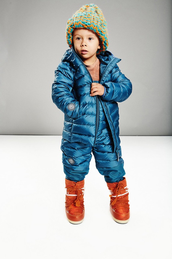 Fluff Kurtka puchowa dziecięca pozostałe niebieski jacket