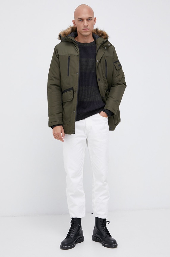 Jack & Jones Kurtka 12194323 zielony AA00