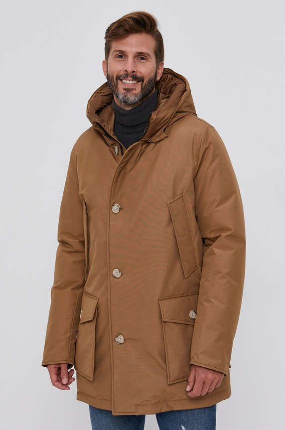 Woolrich down parka ARCTIC with brown CFWOOU0483MRUT0001