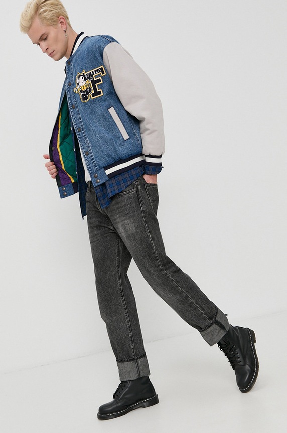 Oboustranná bunda Levi's x Felix A1243.0000 modrá