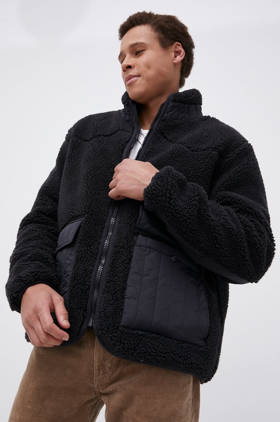 Wrangler Kurtka bez kaptura czarny W4F4YA100