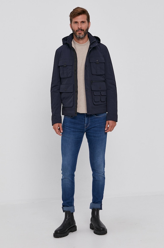 Sisley Kurtka 2LAM53DG9.06U granatowy AW21