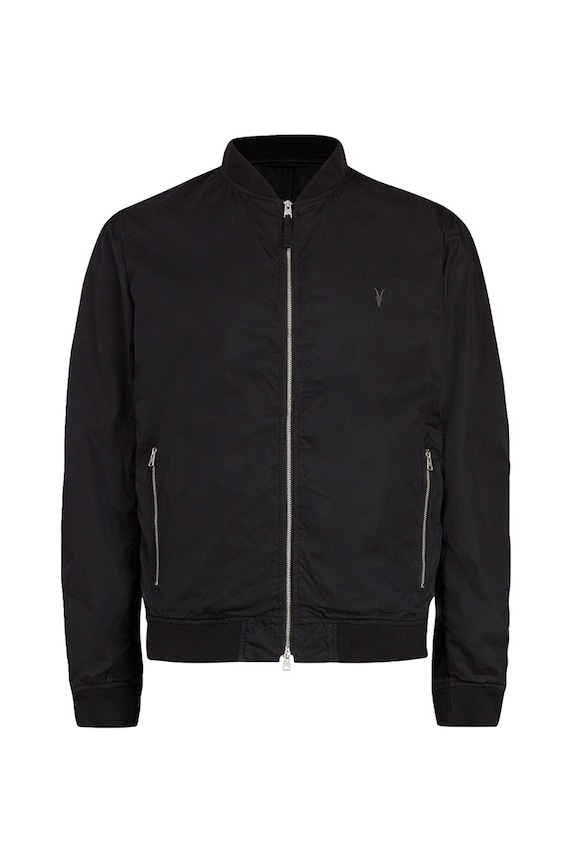 AllSaints Kurtka bomber BASSETT BOMBER MJ006R czarny