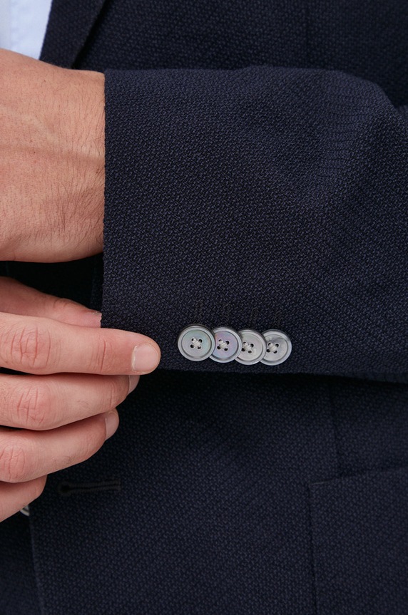 BOSS Marynarka wełniana 50458720 50458720 granatowy