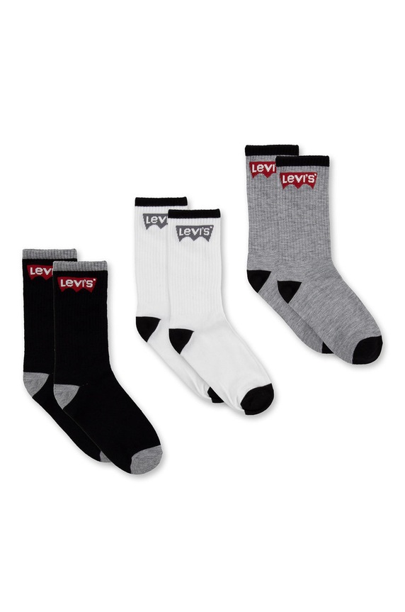 Detské ponožky Levi's dlhé ponožky čierna UL0079.CO.K