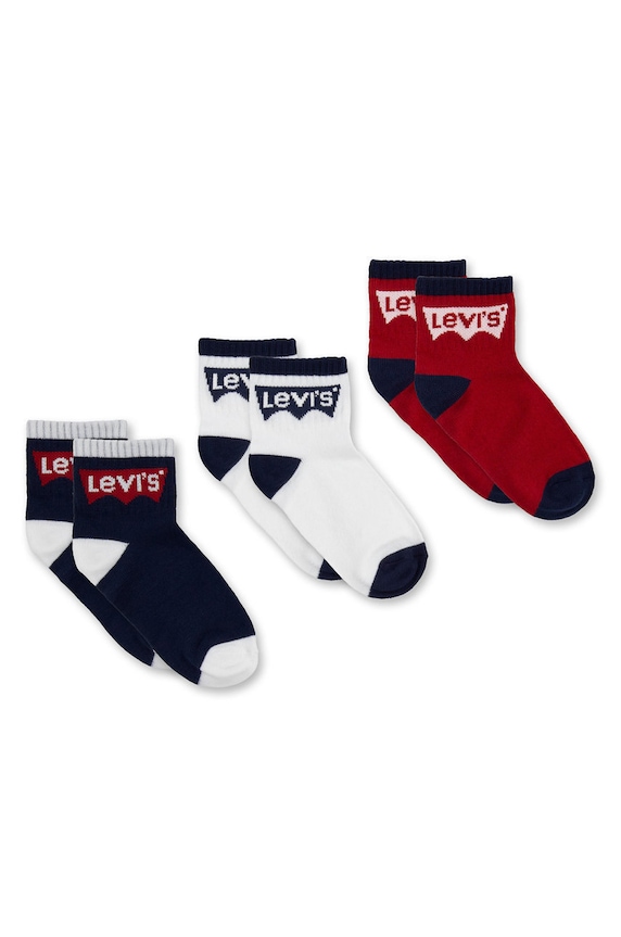 Dětské ponožky Levi's dlouhé ponožky námořnická modř UL0078.CO.K