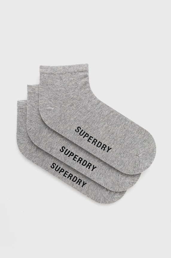 Čarape Superdry niske čarape siva Y3110021A.1SC