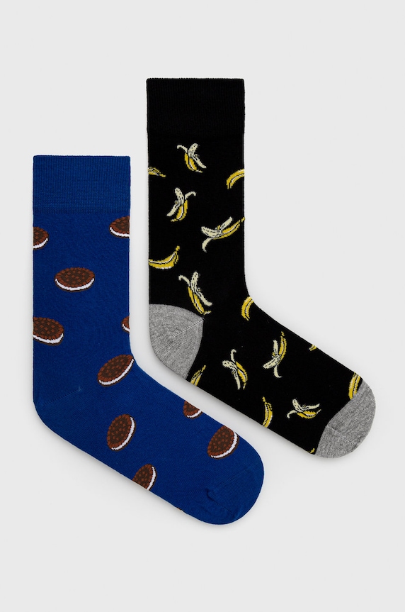 Κάλτσες John Frank (2-pack) ψηλές κάλτσες μαύρο 2PACK.BANCOO