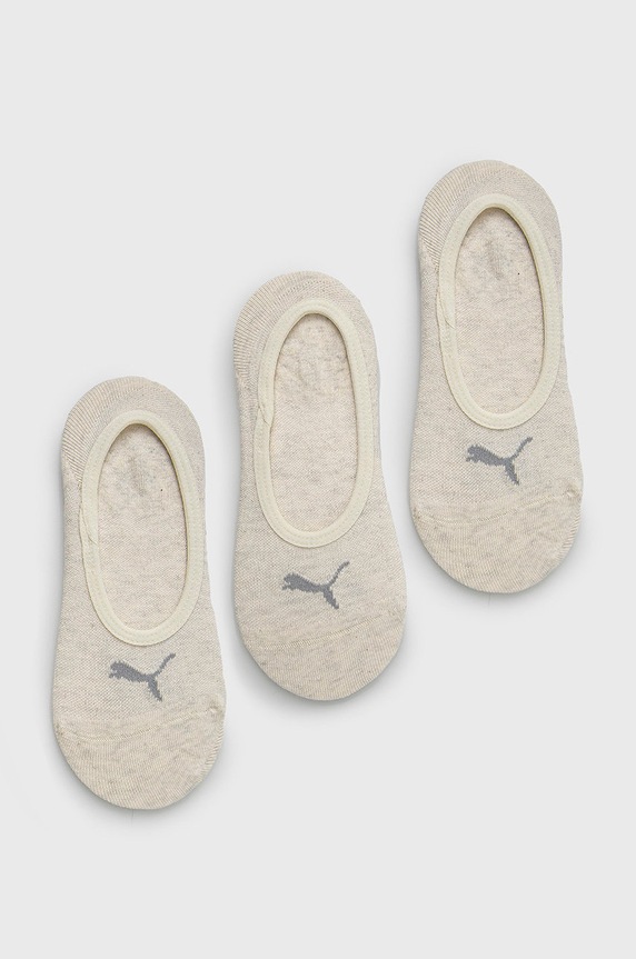 Puma Skarpetki (3-pack) Footie skarpetki krótkie biały 906930.