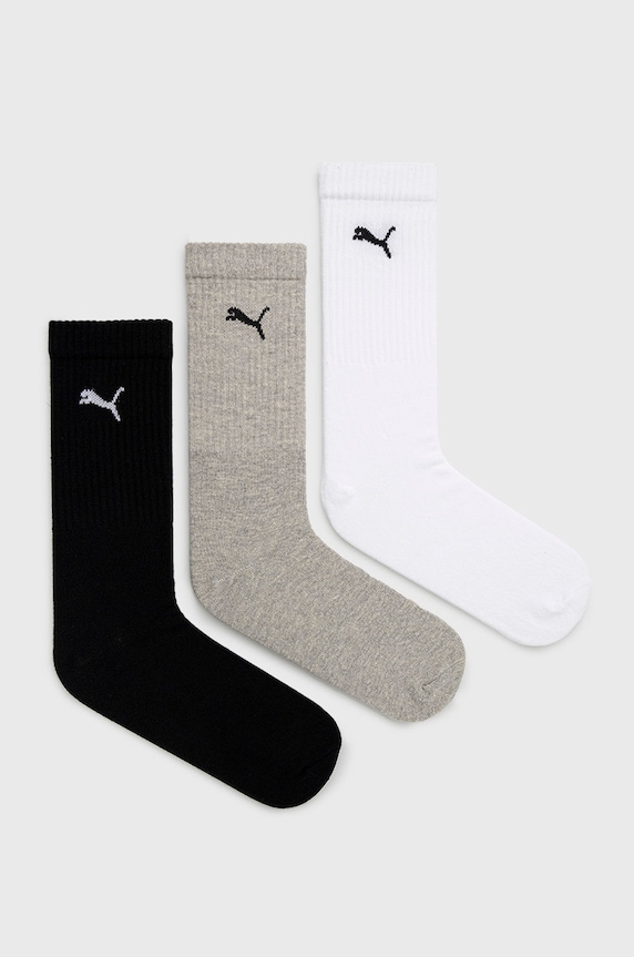 Puma skarpetki (3-pack) Sport Crew skarpetki długie szary 907940