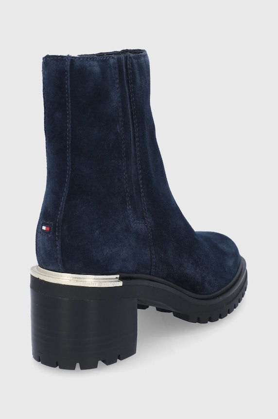 Boty Semišové boty Tommy Hilfiger FW0FW05940.DW5 námořnická modř