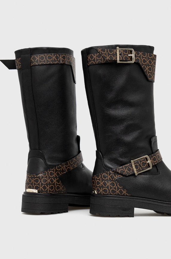 Cipők Calvin Klein csizma HW0HW00564 fekete