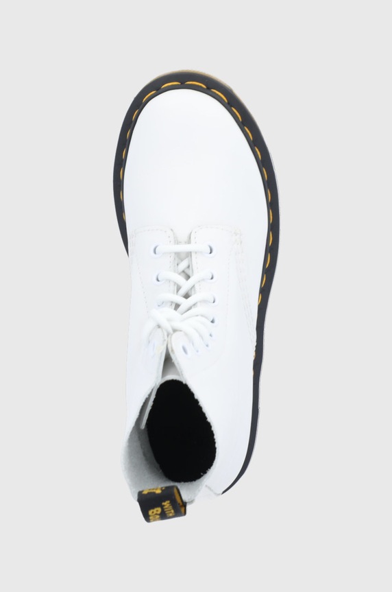 Dr. Martens leather biker boots 1460 Pascal white 26802543